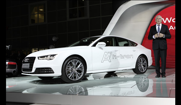 Audi A7 Sportback h-tron quattro hydrogen fuel cell concept 2014